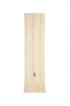 Polo Bear Cable-Knit Wool-Blend Scarf