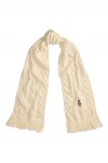 Polo Bear Cable-Knit Wool-Blend Scarf