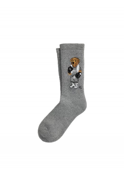 Polo Bear Cotton-Blend Crew Socks