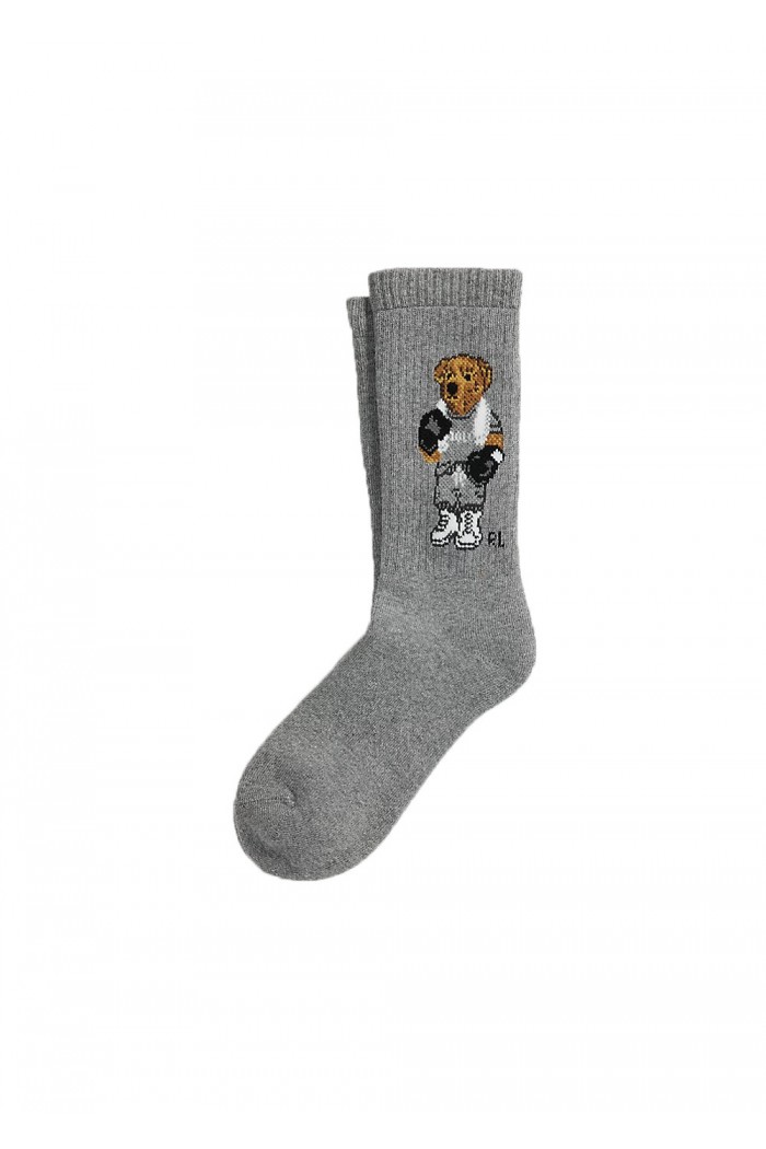 Polo Bear Cotton-Blend Crew Socks