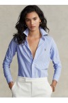 Striped Knit Oxford Shirt