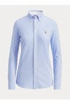 Striped Knit Oxford Shirt