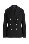 Double-Breasted Knit Blazer