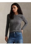 Cable Wool-Cashmere Crewneck Jumper
