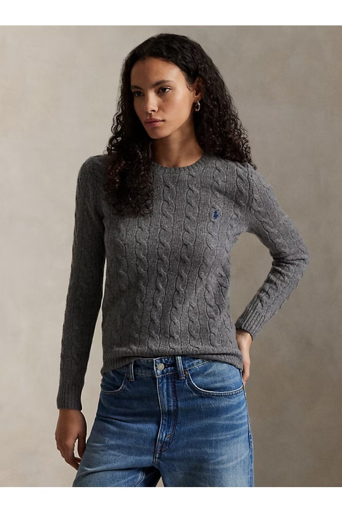 Cable Wool-Cashmere Crewneck Jumper