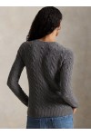 Cable Wool-Cashmere Crewneck Jumper