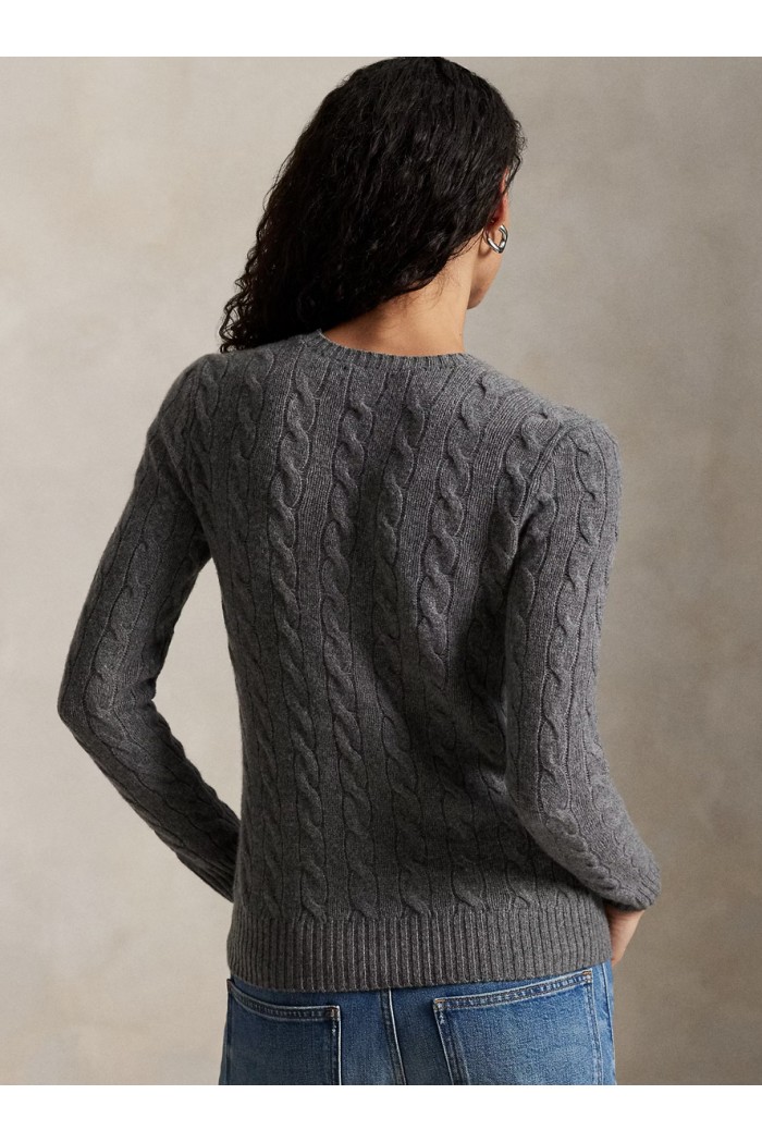 Cable Wool-Cashmere Crewneck Jumper