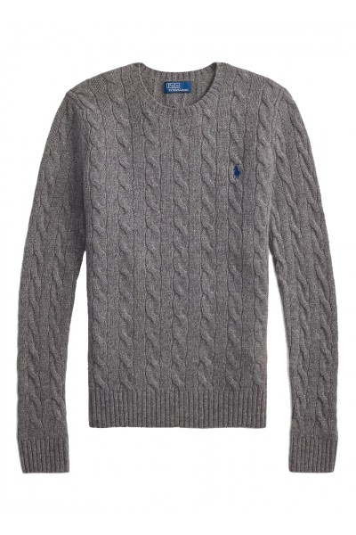Cable Wool-Cashmere Crewneck Jumper