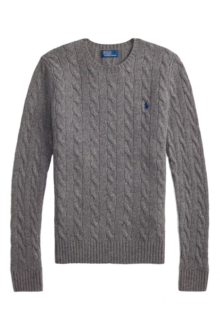 Cable Wool-Cashmere Crewneck Jumper