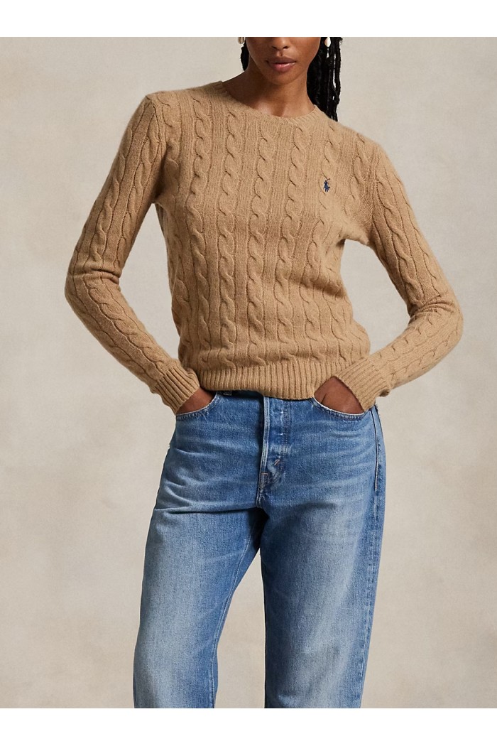 Cable Wool-Cashmere Crewneck Jumper