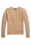 Cable Wool-Cashmere Crewneck Jumper