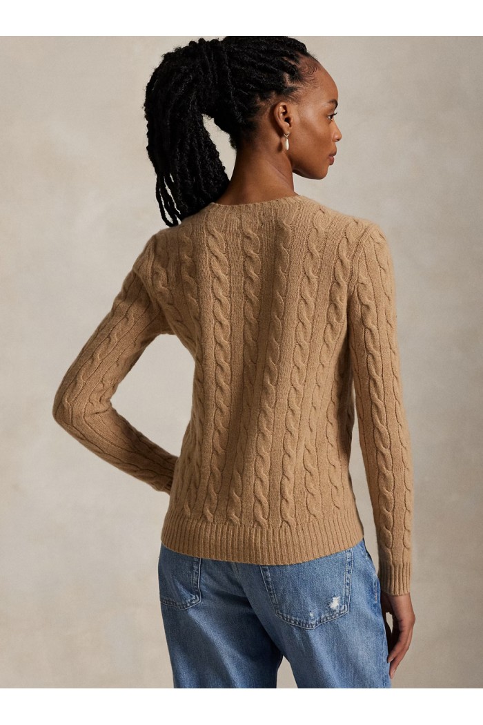 Cable Wool-Cashmere Crewneck Jumper