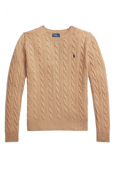 Cable Wool-Cashmere Crewneck Jumper