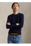 Cable Wool-Cashmere Crewneck Jumper