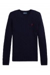 Cable Wool-Cashmere Crewneck Jumper