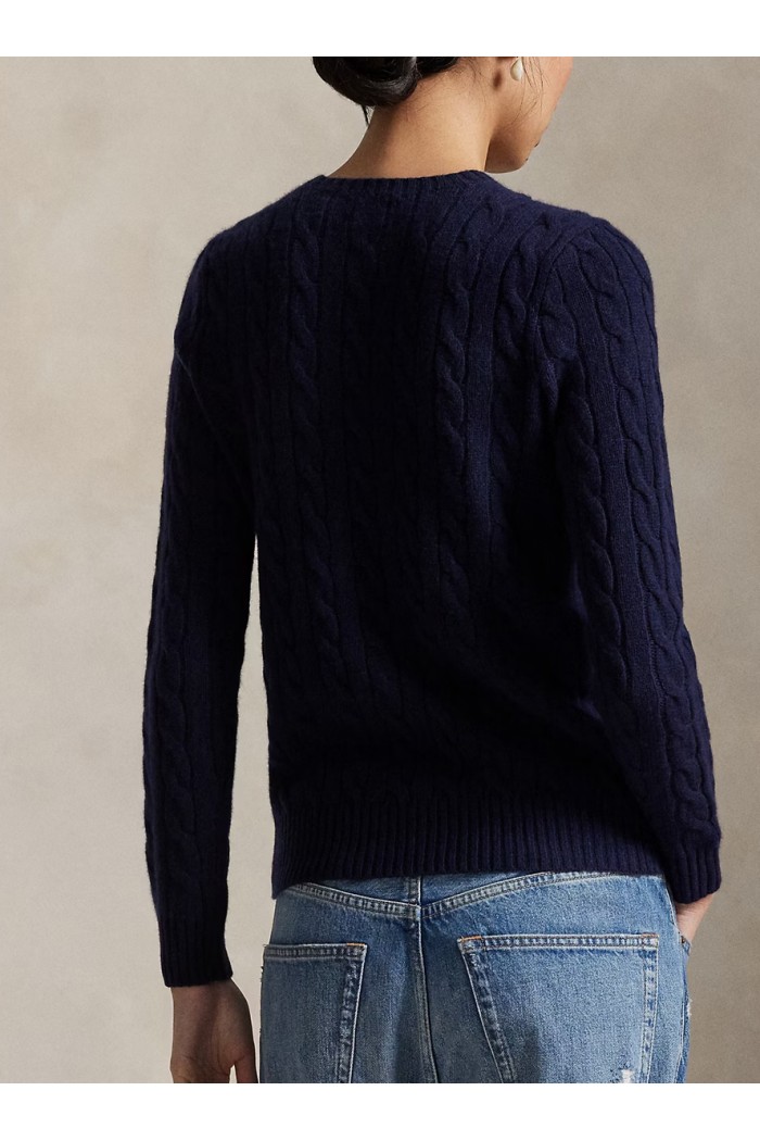 Cable Wool-Cashmere Crewneck Jumper