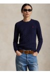 Cable Wool-Cashmere Crewneck Jumper