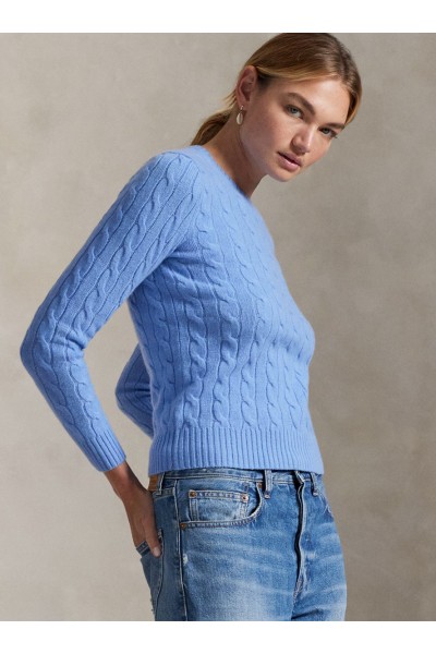 Cable Wool-Cashmere Crewneck Jumper
