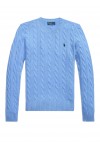 Cable Wool-Cashmere Crewneck Jumper