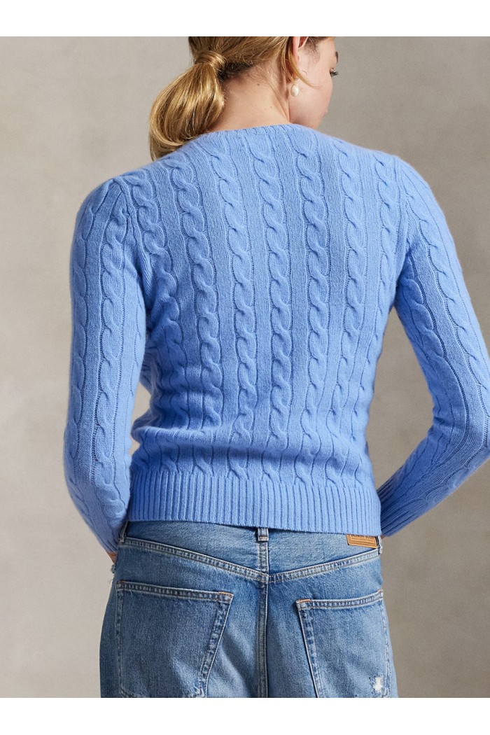 Cable Wool-Cashmere Crewneck Jumper