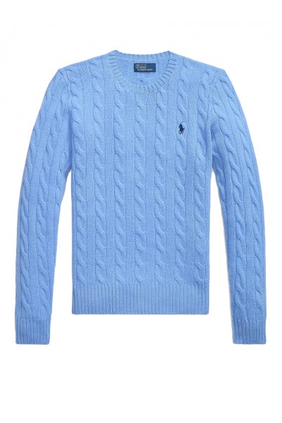 Cable Wool-Cashmere Crewneck Jumper