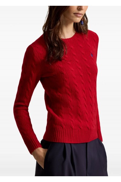 Cable Wool-Cashmere Crewneck Jumper