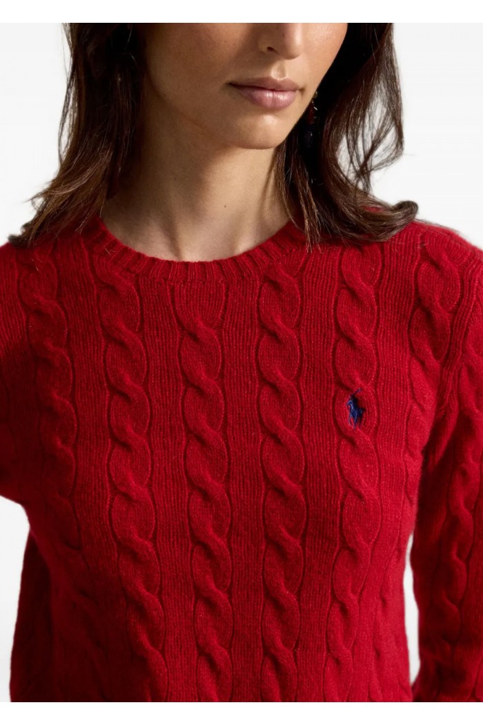 Cable Wool-Cashmere Crewneck Jumper