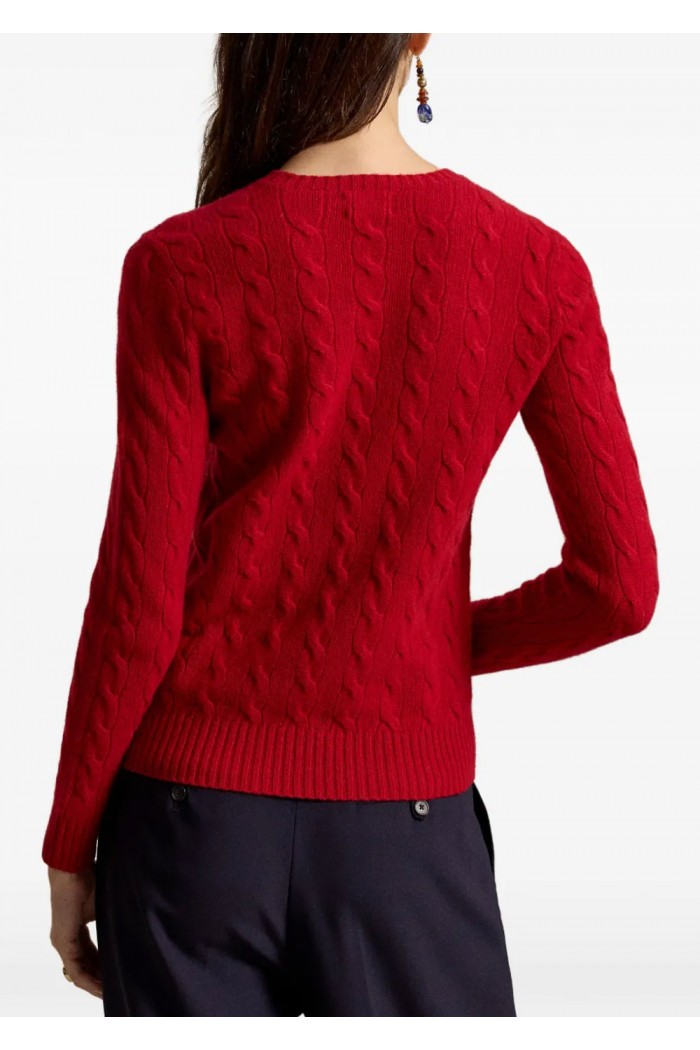 Cable Wool-Cashmere Crewneck Jumper