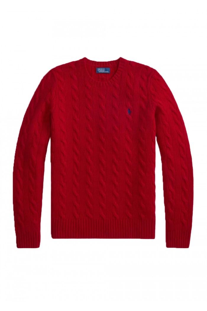 Cable Wool-Cashmere Crewneck Jumper