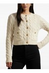 cable-knit cardigan