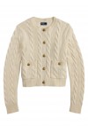 cable-knit cardigan
