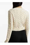 cable-knit cardigan