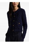 cable-knit cardigan