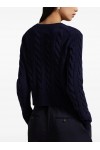 cable-knit cardigan