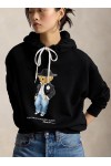 Holiday Polo Bear Fleece Hoodie