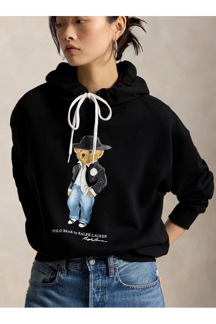 Holiday Polo Bear Fleece Hoodie