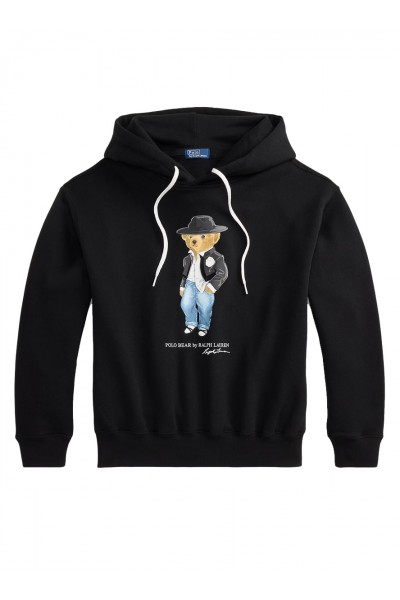 Holiday Polo Bear Fleece Hoodie
