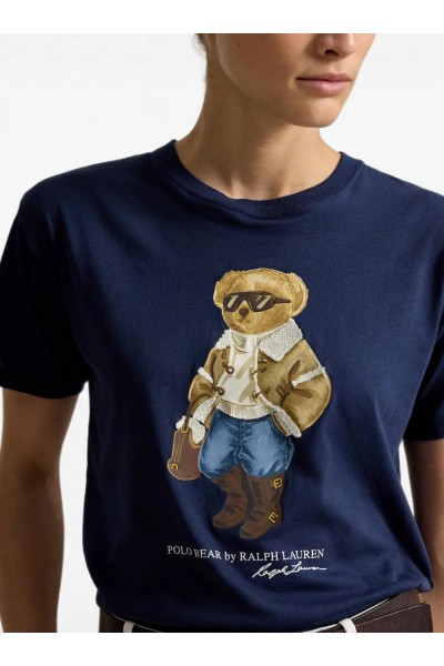 Winter Polo Bear Cotton Jersey Tee