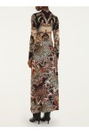 tapestry flowers maxi skirt