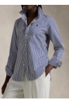 Slim Fit Striped Cotton Shirt
