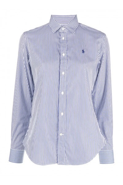 Slim Fit Striped Cotton Shirt
