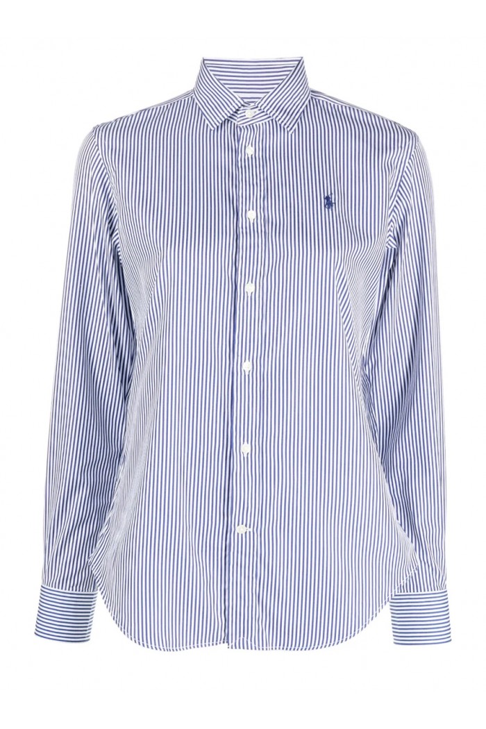 Slim Fit Striped Cotton Shirt