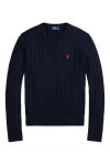 Cable-Knit Cotton Crewneck Jumper