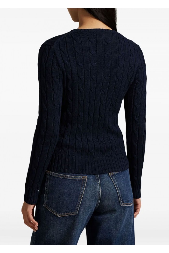 Cable-Knit Cotton Crewneck Jumper