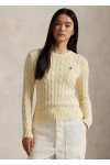 Cable-Knit Cotton Crewneck Jumper