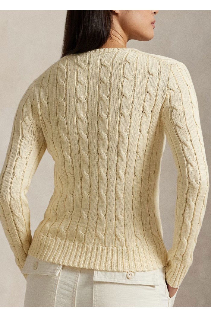 Cable-Knit Cotton Crewneck Jumper