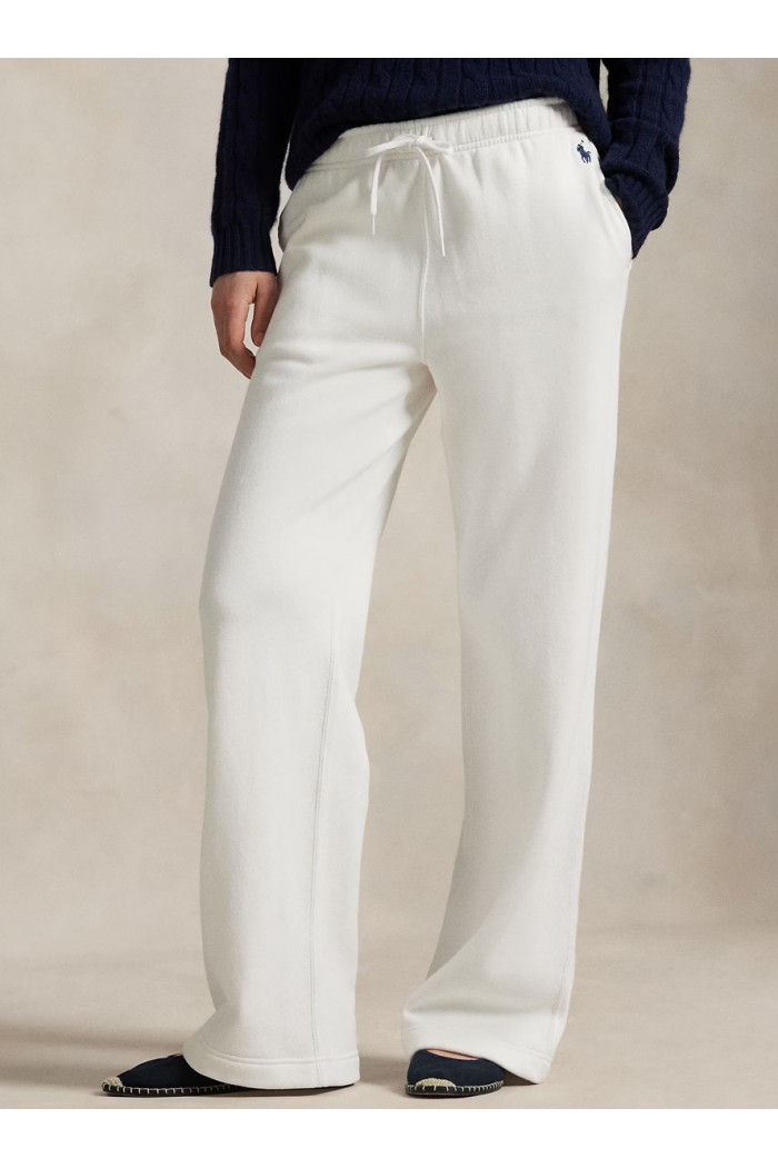 Drawstring Wide-Leg Tracksuit Bottoms