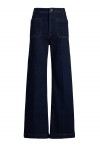high-rise flared jeans