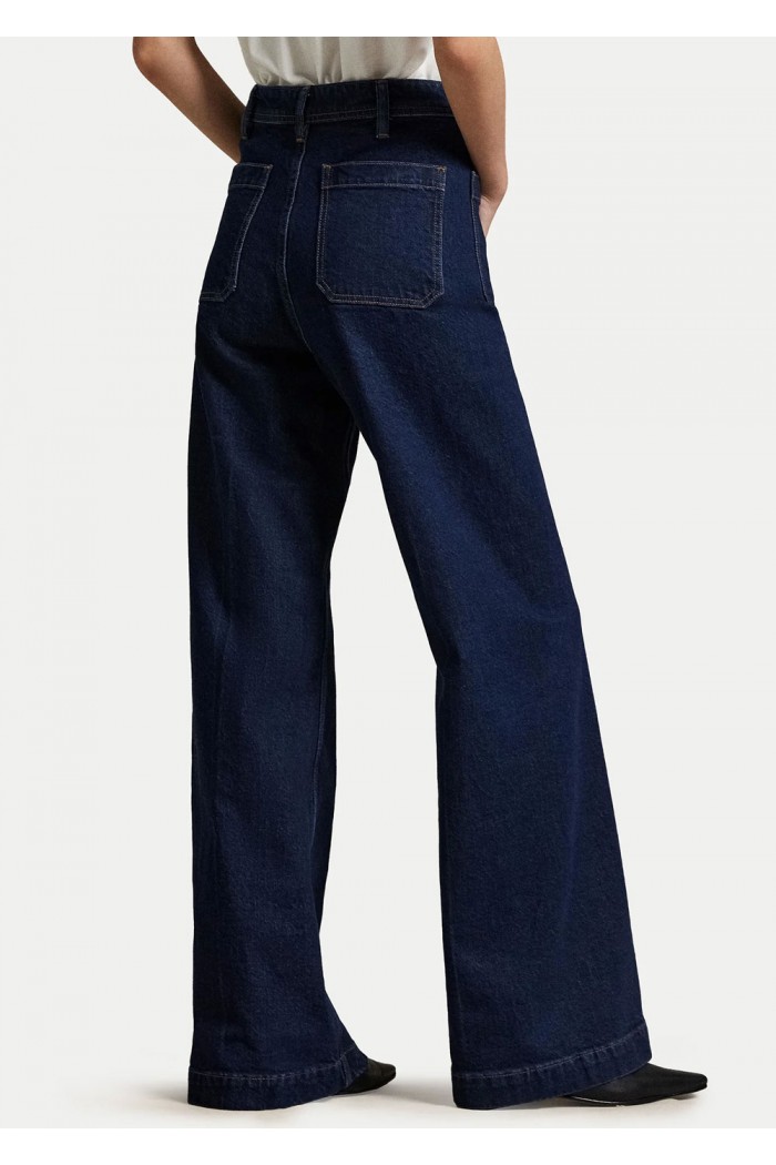 high-rise flared jeans
