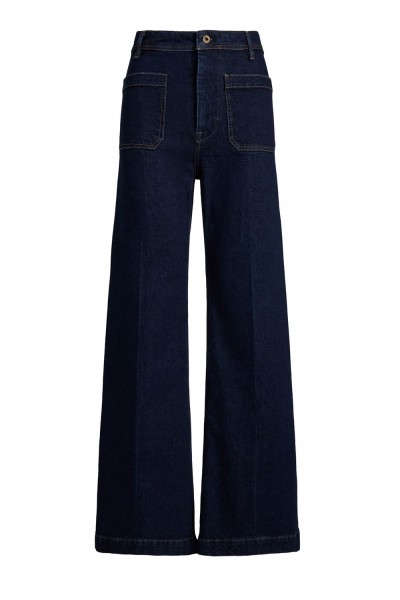 high-rise flared jeans